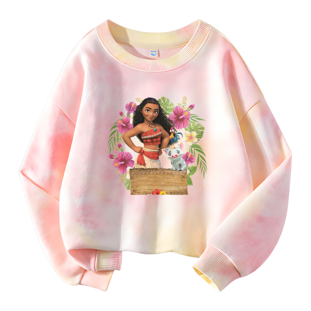 Kids' Personalized Moana Crewneck