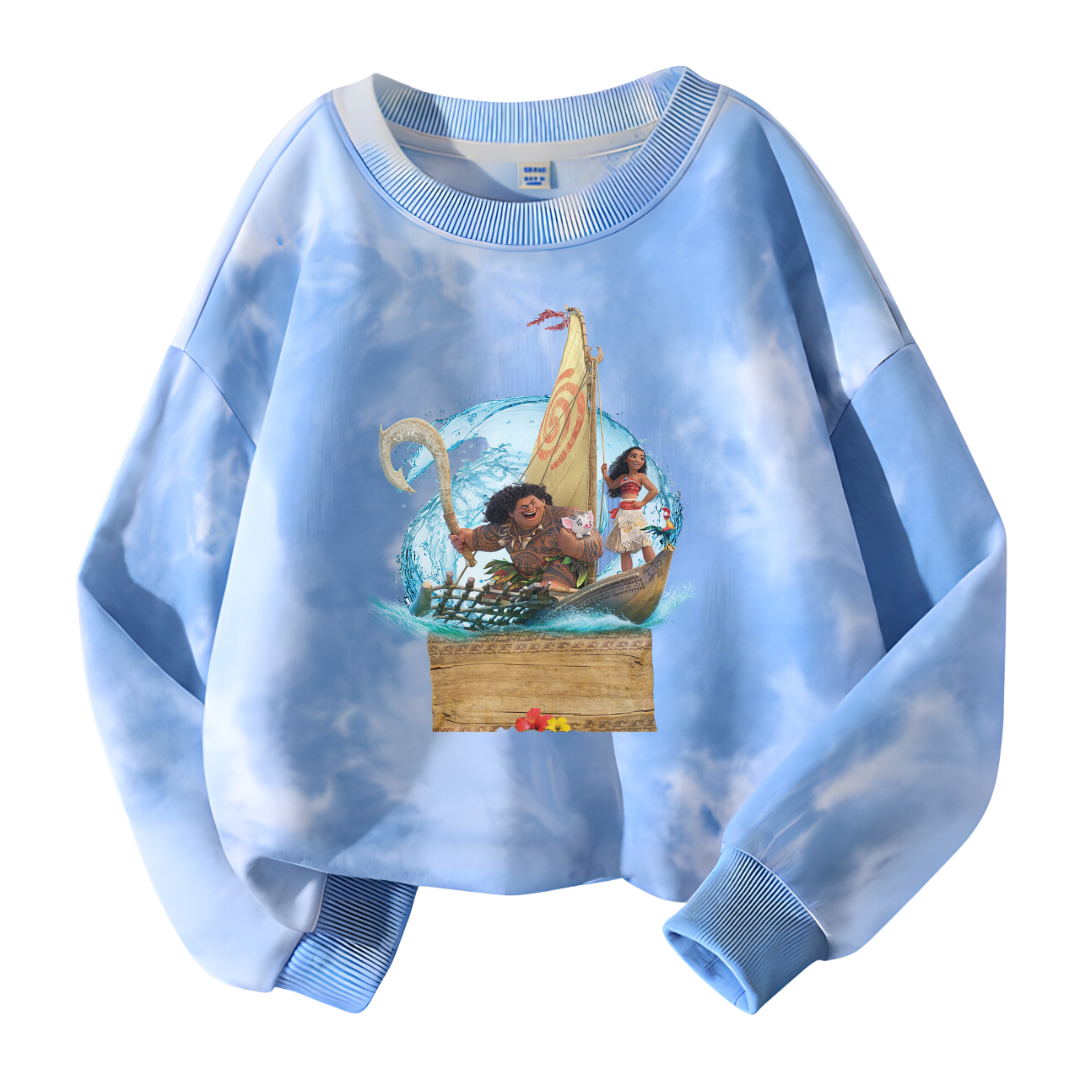 Kids' Personalized Moana Crewneck