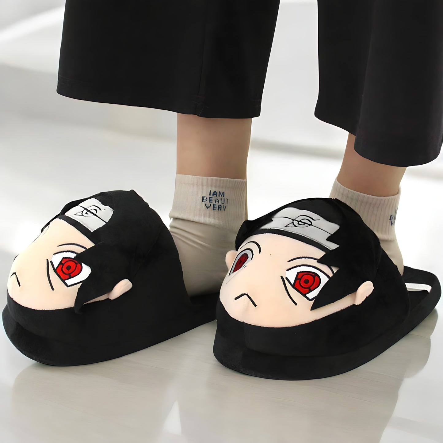 Itachi Unisex Plush Slippers